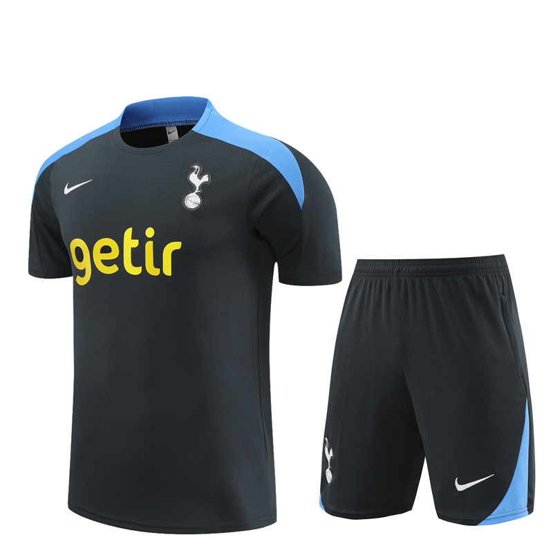 Mens Tottenham Hotspur Short Training Suit Dark Grey 2024/25