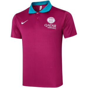 Mens PSG Polo Shirt Purple 2024/25