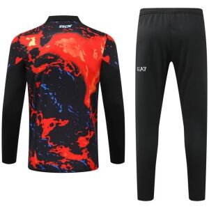Mens Napoli Training Suit Red-Black 2024/25