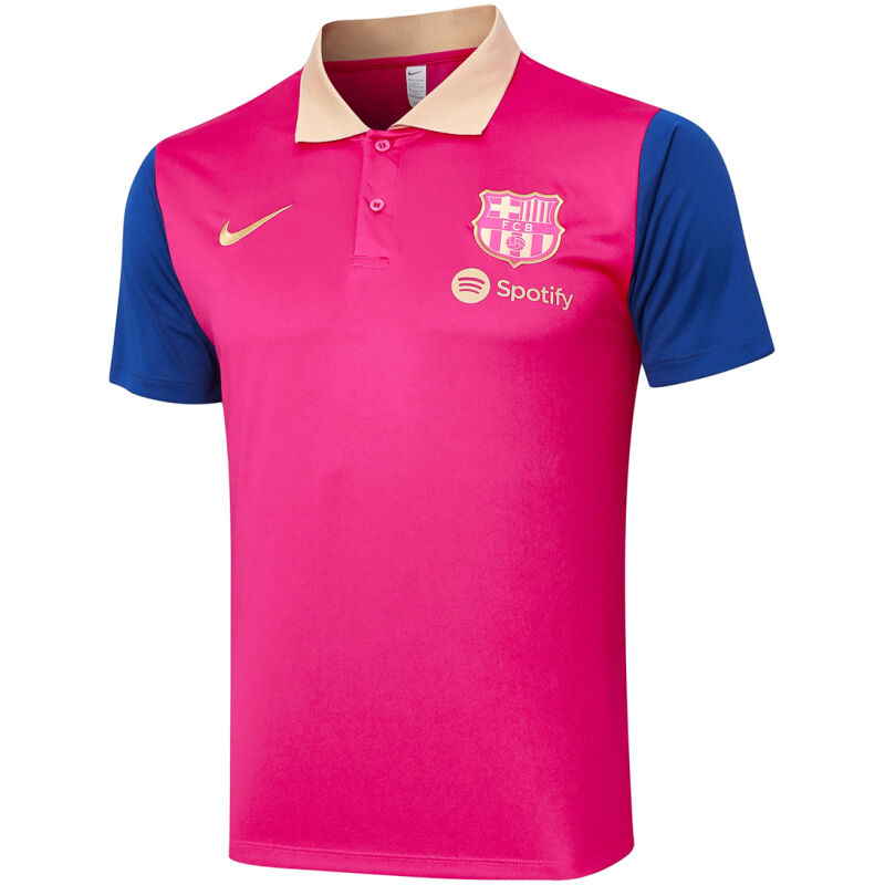 Mens Barcelona Polo Shirt Red 2024/25