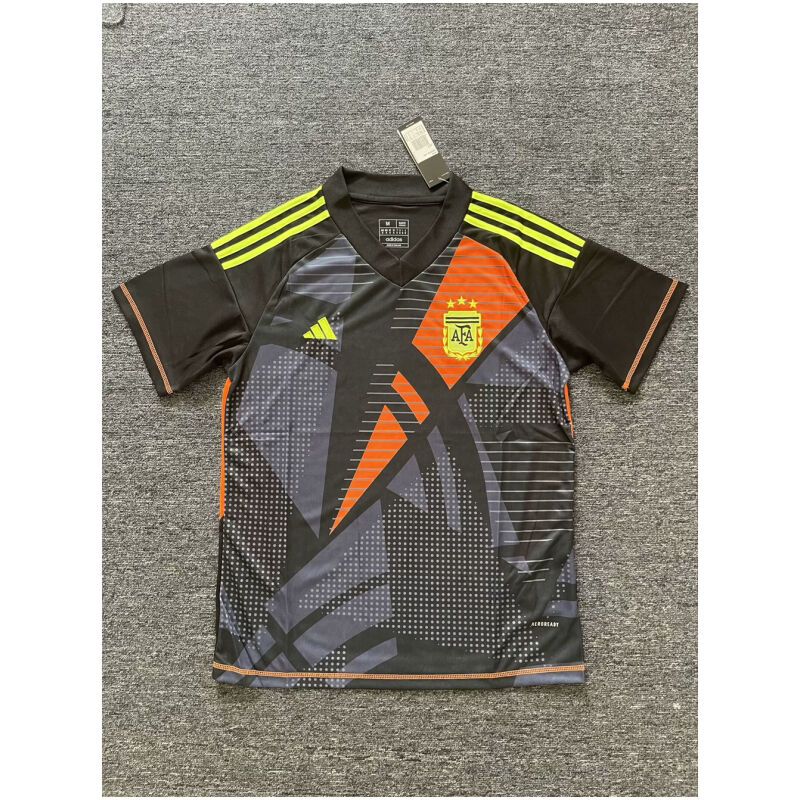 Mens Argentina Goalkeeper Black Jersey 2024