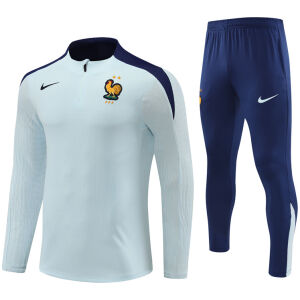 Mens France Training Suit Pale Blue 2024