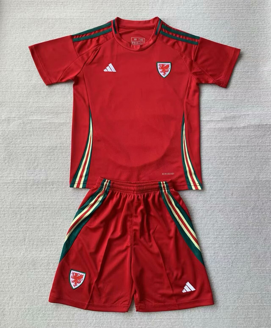 Kids Wales Home Jersey 2024