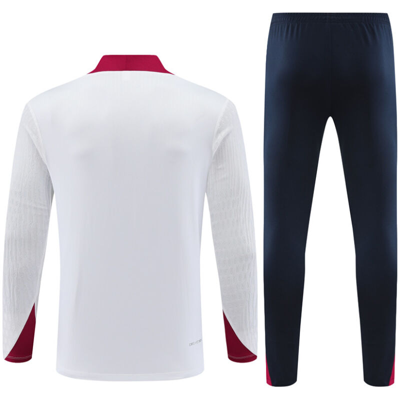 Männer England Trainingsanzug Weiß 2024
