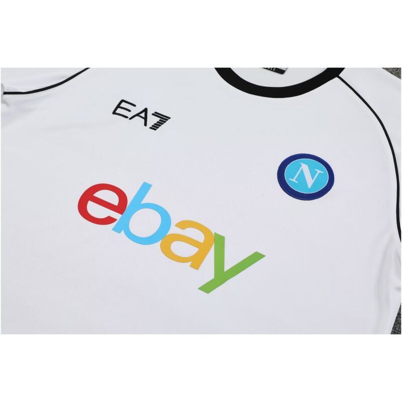 Mens Napoli Short Training Suit White 2024/25