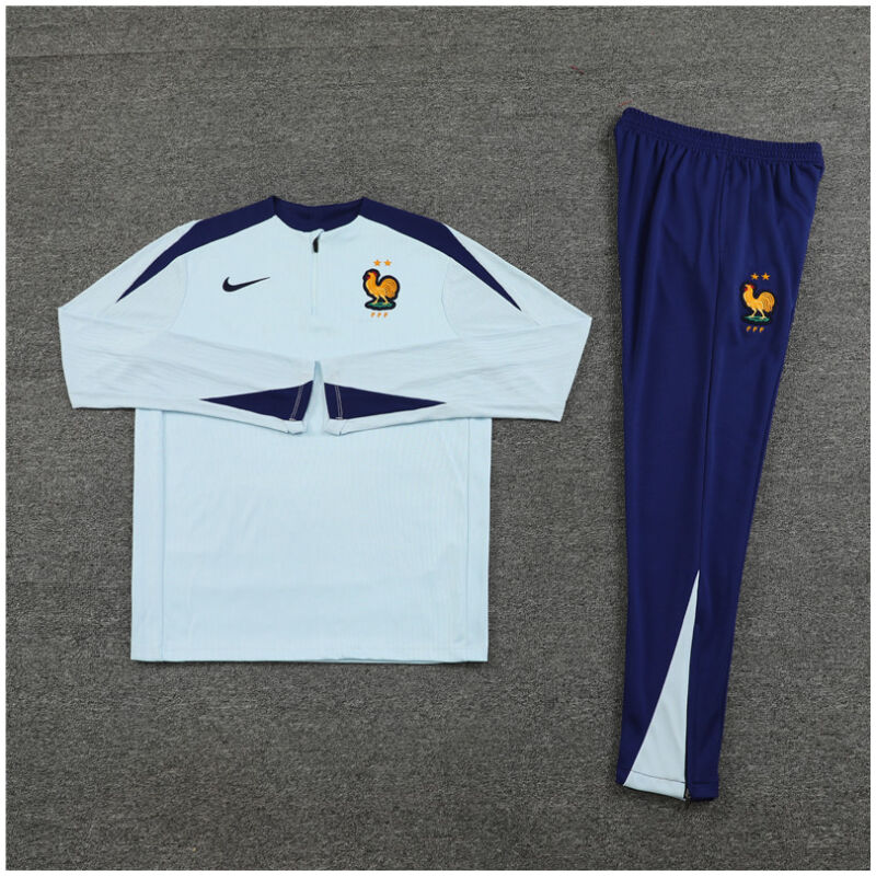 Kids France Training Suit Pale Blue 2024