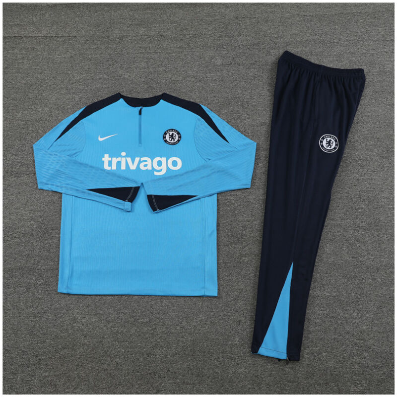 Mens Chelsea Training Suit Light Blue 2024/25