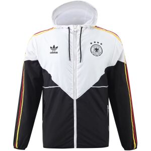 Mens Germany All Weather Windrunner Jacket White-Black 2024