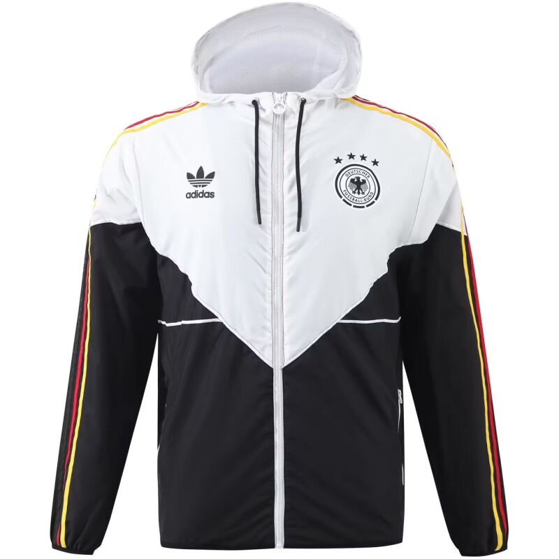 Mens Germany All Weather Windrunner Jacket White-Black 2024