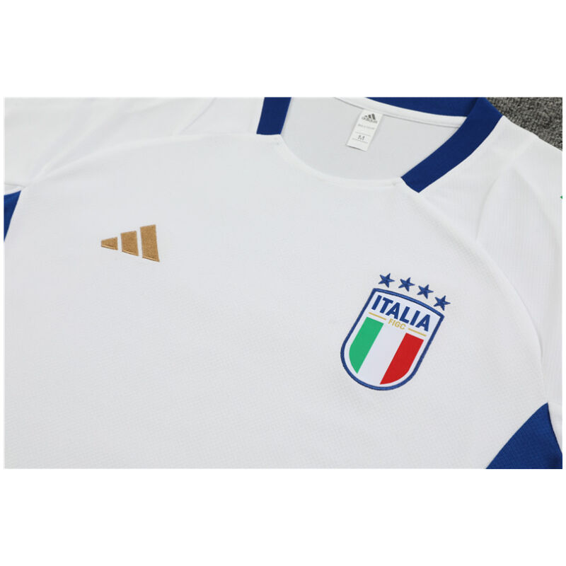 Mens Italy Short Training Suit White 2024