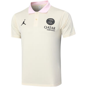 Mens PSG x Jordan Polo Shirt Apricot 2024/25