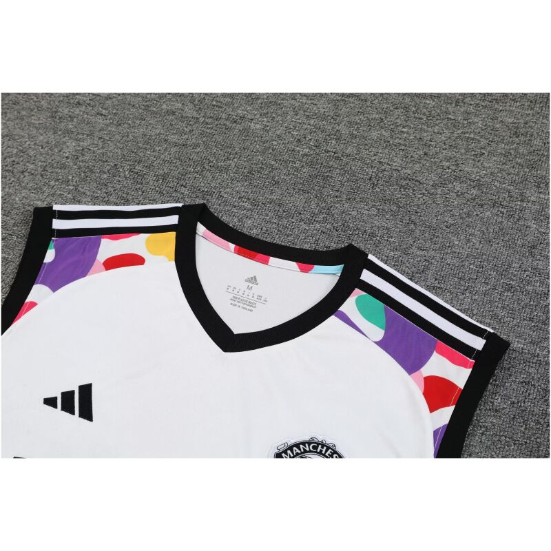 Mens Manchester United Singlet Suit White 2024/25