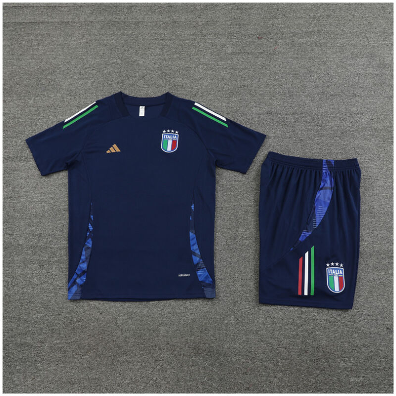 Mens Italy Short Training Suit Royal 2024