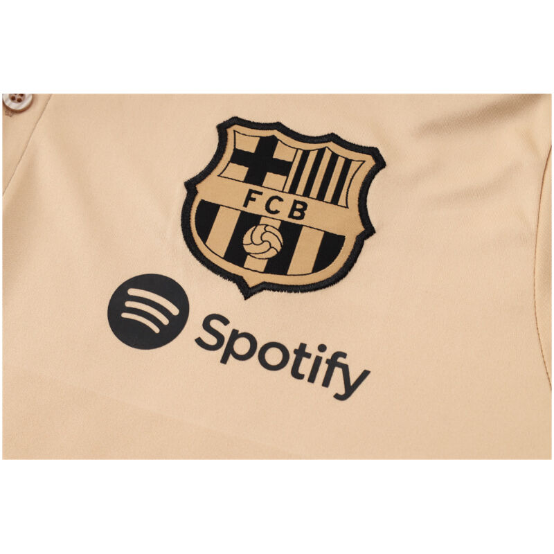 Mens Barcelona Polo Shirt Apricot 2024/25