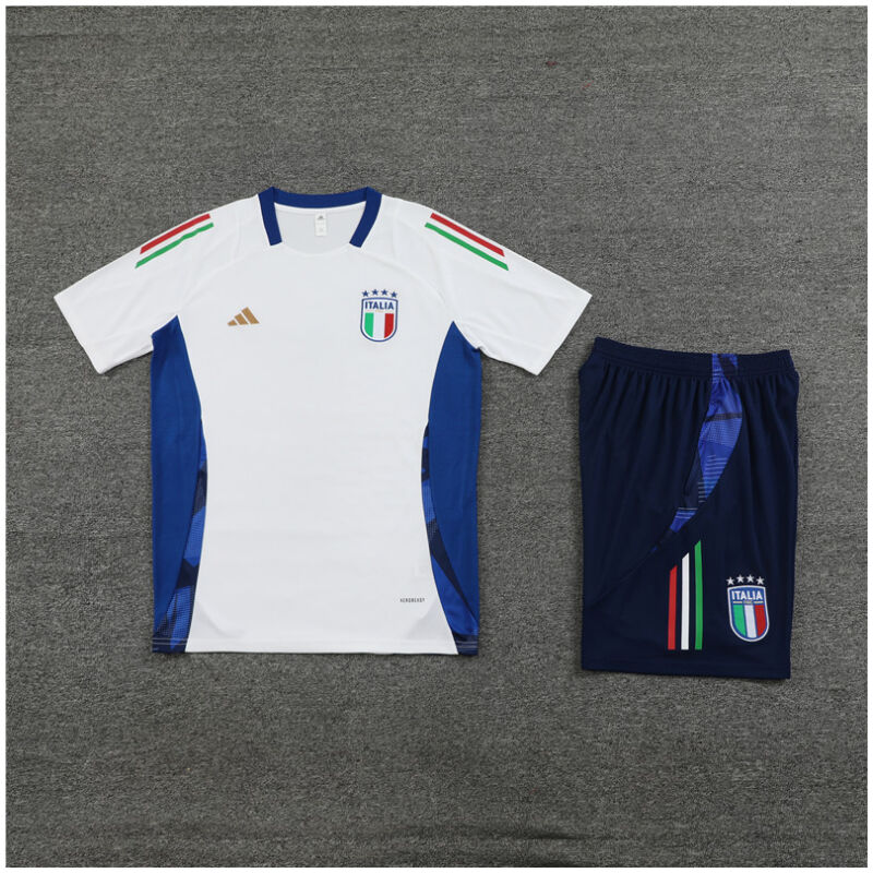 Kids Italy Short Training Suit White 2024