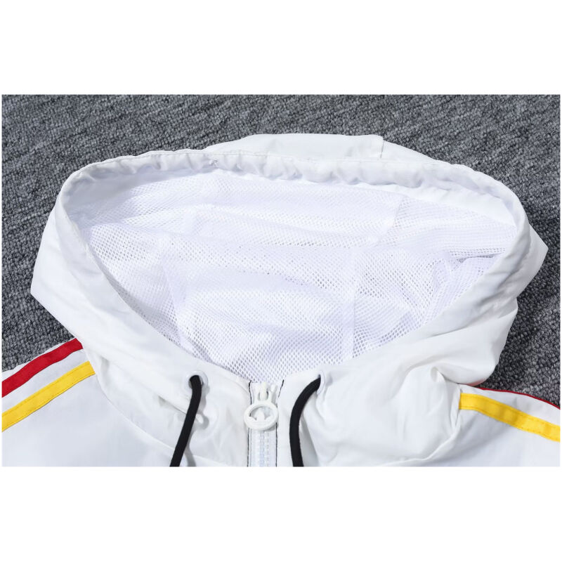 Mens Germany All Weather Windrunner Jacket White-Black 2024
