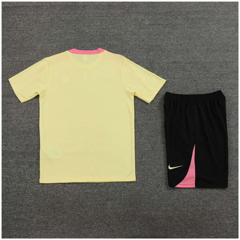 Mens PSG Short Training Suit Yellow 2024/25