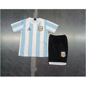 Kids Retro Argentina Home Jersey 1986