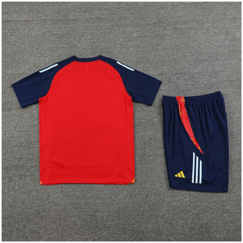 Kids Spain Short Training Suit Red 2024