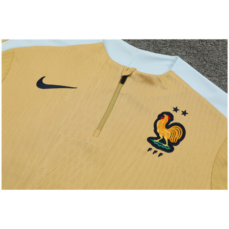 Mens France Training Suit Gold 2024