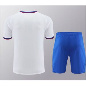 Mens Barcelona Short Training Suit White 2024/25