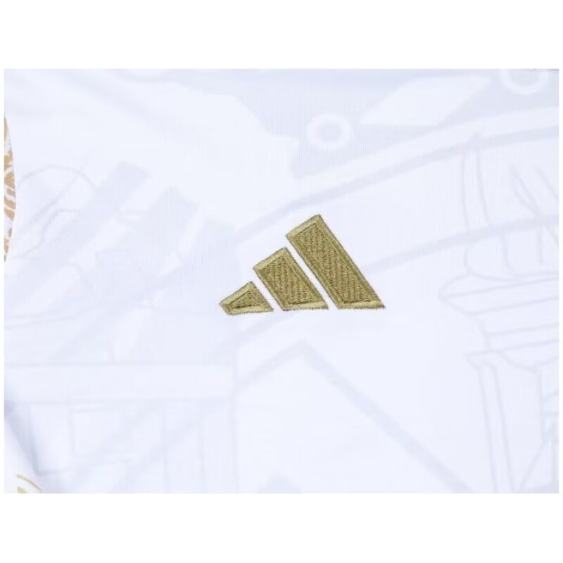 Mens Real Madrid Training Suit White-Gold 2024/25