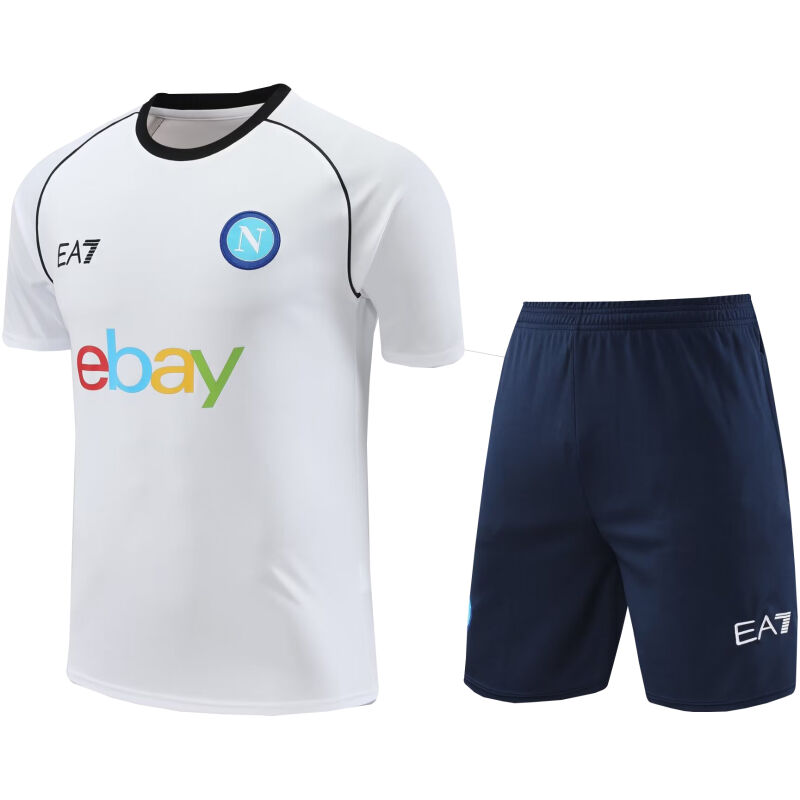 Mens Napoli Short Training Suit White 2024/25