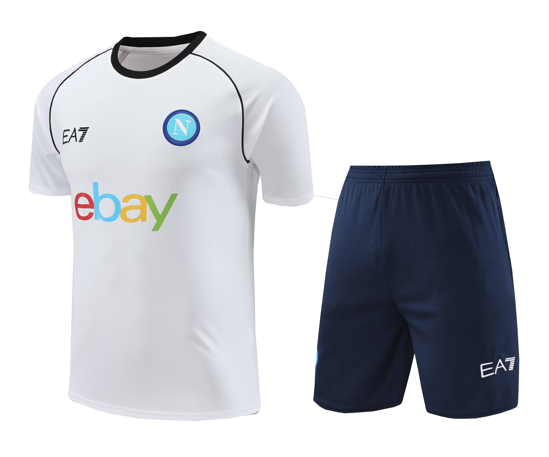 Mens Napoli Short Training Suit White 2024/25