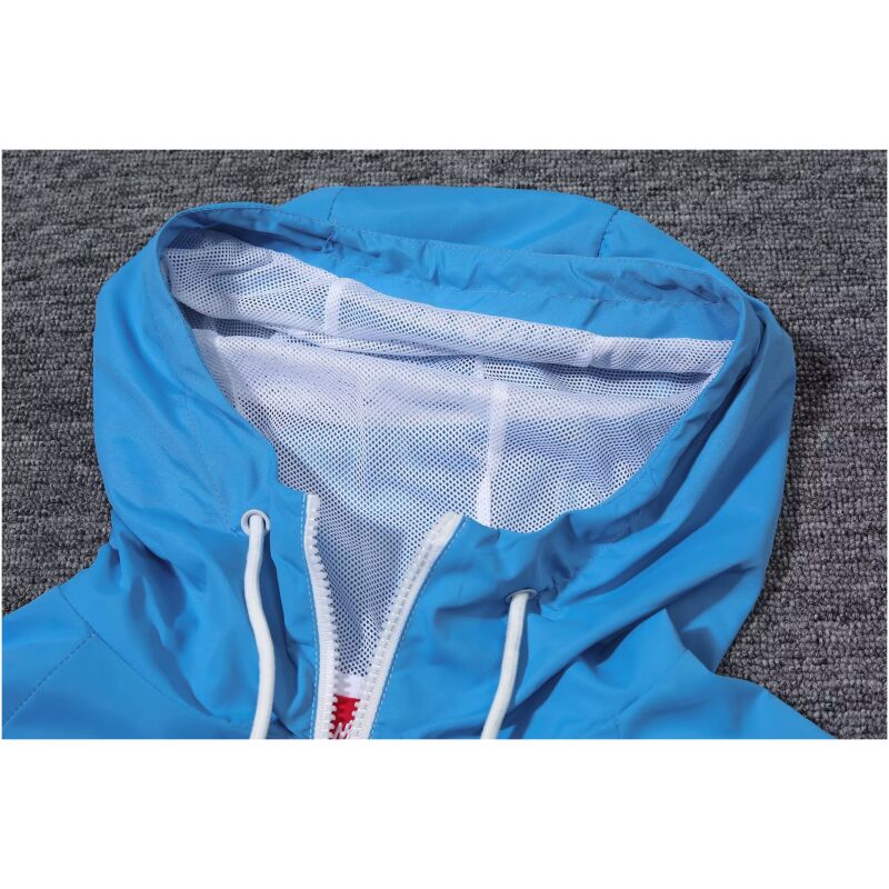 Mens Manchester City Retro All Weather Windrunner Jacket Blue 2018/19