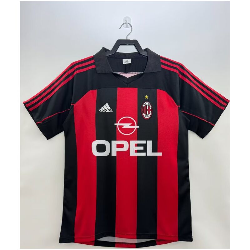 Mens AC Milan Retro Home Jersey 2000/02