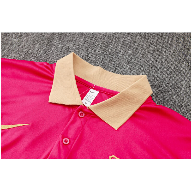 Mens Barcelona Polo Shirt Red 2024/25