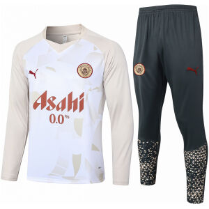 Mens Manchester City Training Suit White 2024/25
