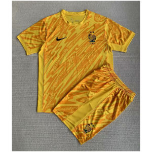 Kids France Yellow Goalkeeper Jersey 2024