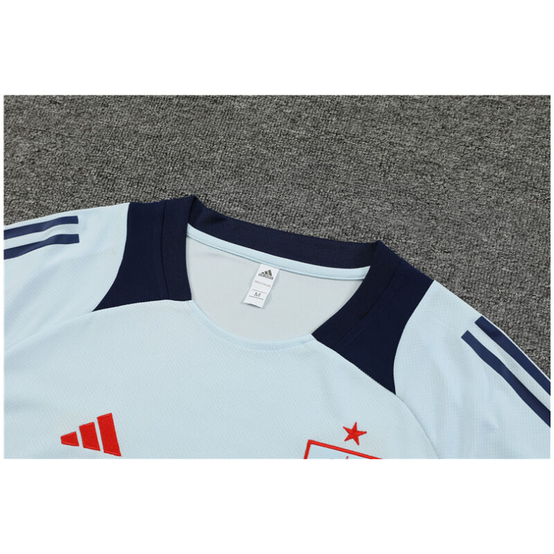 Mens Spain Short Training Suit Light Blue 2024