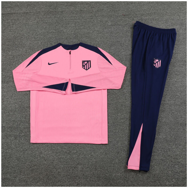 Mens Atletico Madrid Training Suit Pink 2024/25