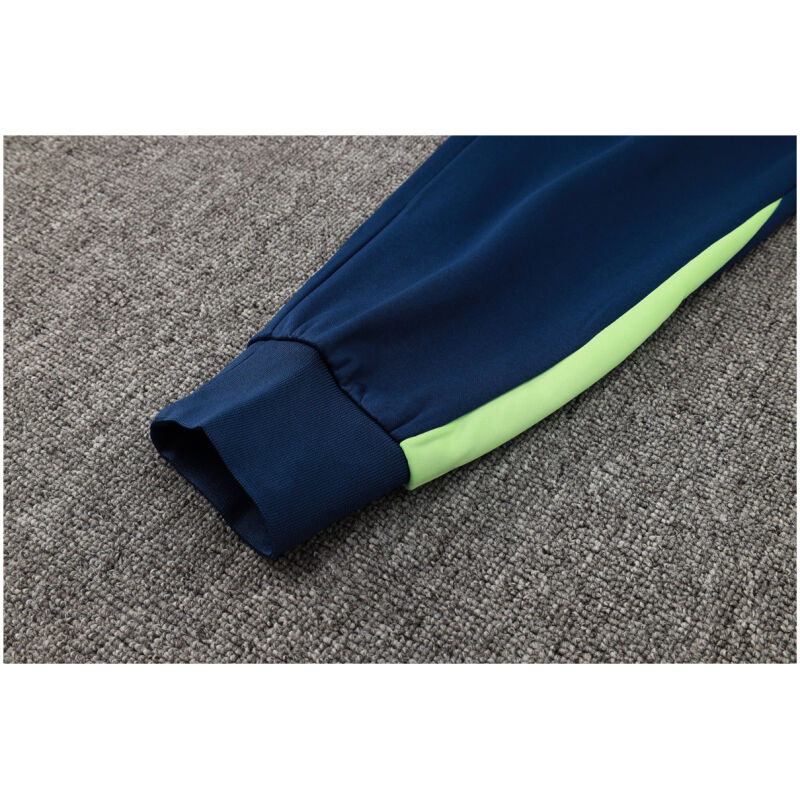 Mens Brazil Hoodie Jacket + Pants Training Suit Blue 2024