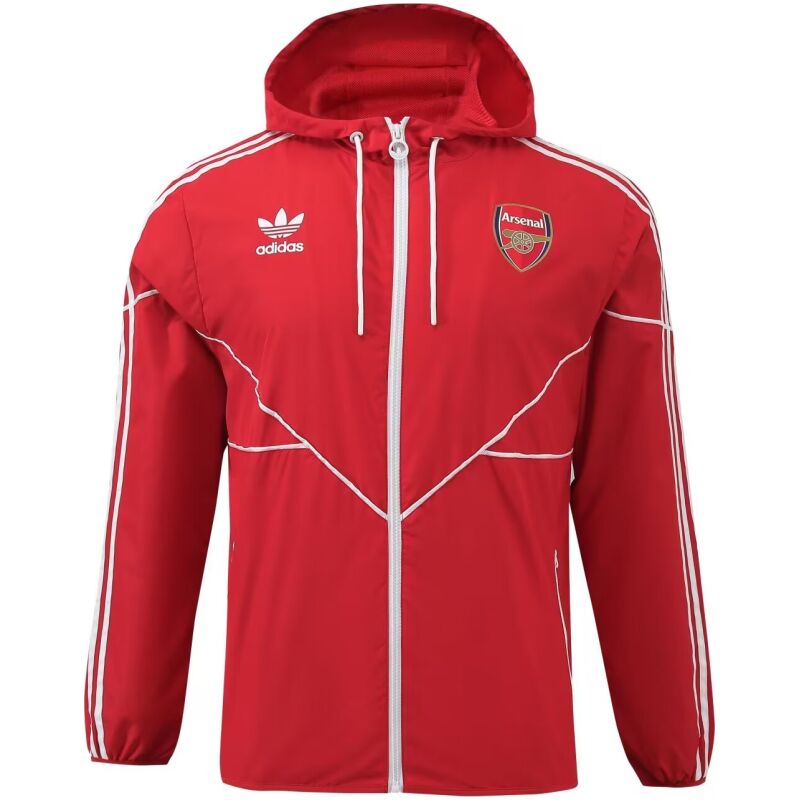 Mens Arsenal All Weather Windrunner Jacket Red 2024/25