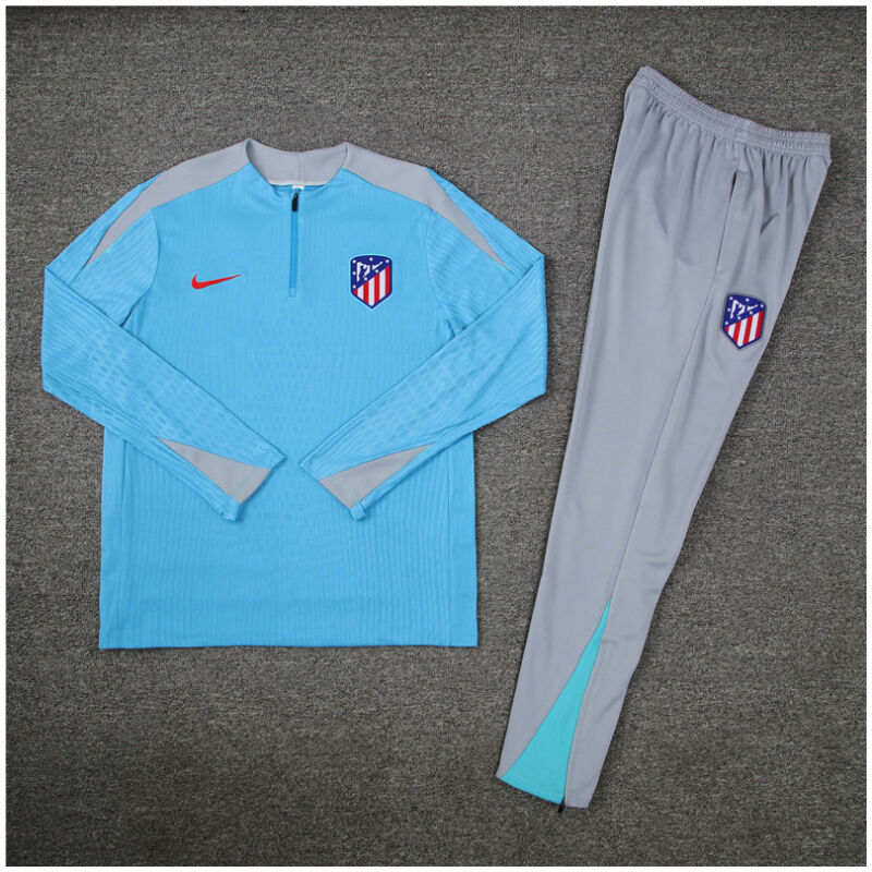 Mens Atletico Madrid Training Suit Light Blue 2024/25