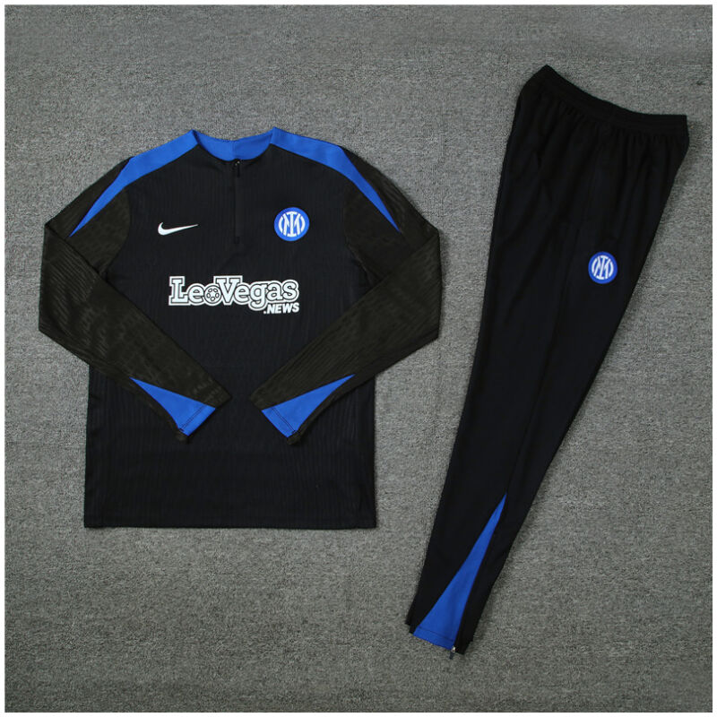 Mens Inter Milan Training Suit Black 2024/25