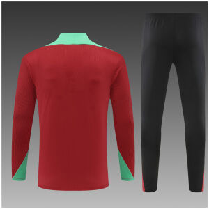 Kids Portugal Training Suit Red 2024