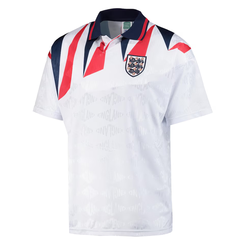 Mens England Retro Home Jersey 1990/92