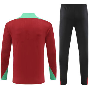 Mens Portugal Training Suit Red 2024