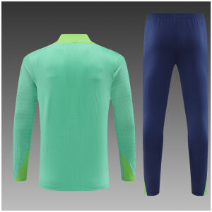 Kids Brazil Training Suit Green 2024