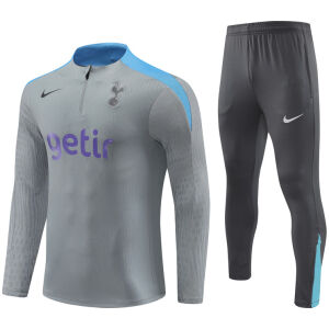 Mens Tottenham Hotspur Training Suit Light Grey 2024/25