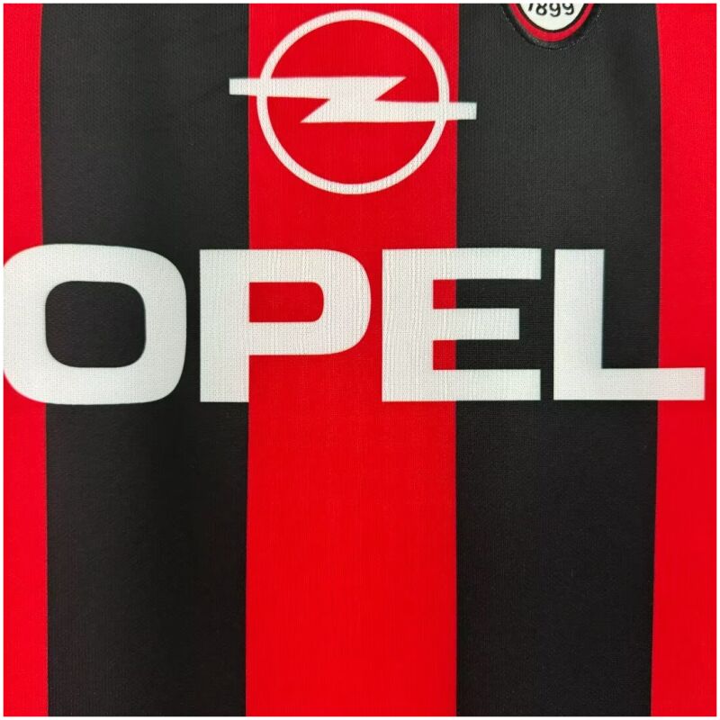 Mens AC Milan Retro Home Jersey 2000/02