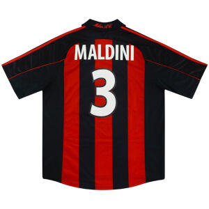 Mens AC Milan Retro Home Jersey 2000/02