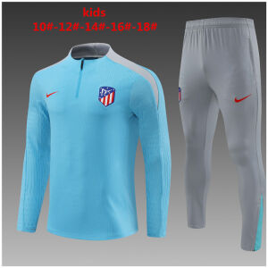 Kids Atletico Madrid Training Suit Light Blue 2024/25