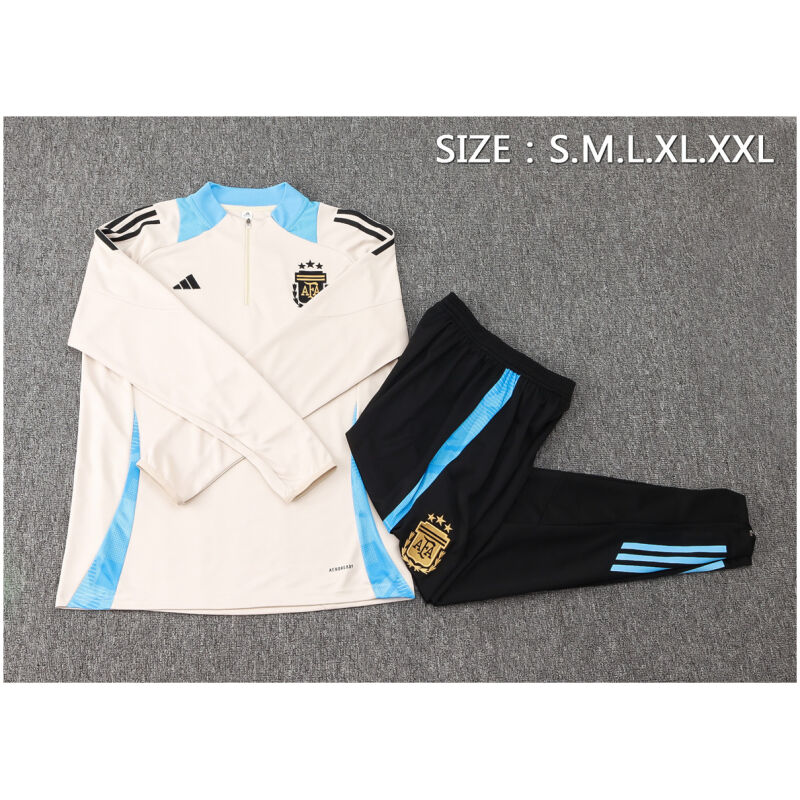 Mens Argentina Training Suit Creamy 2024