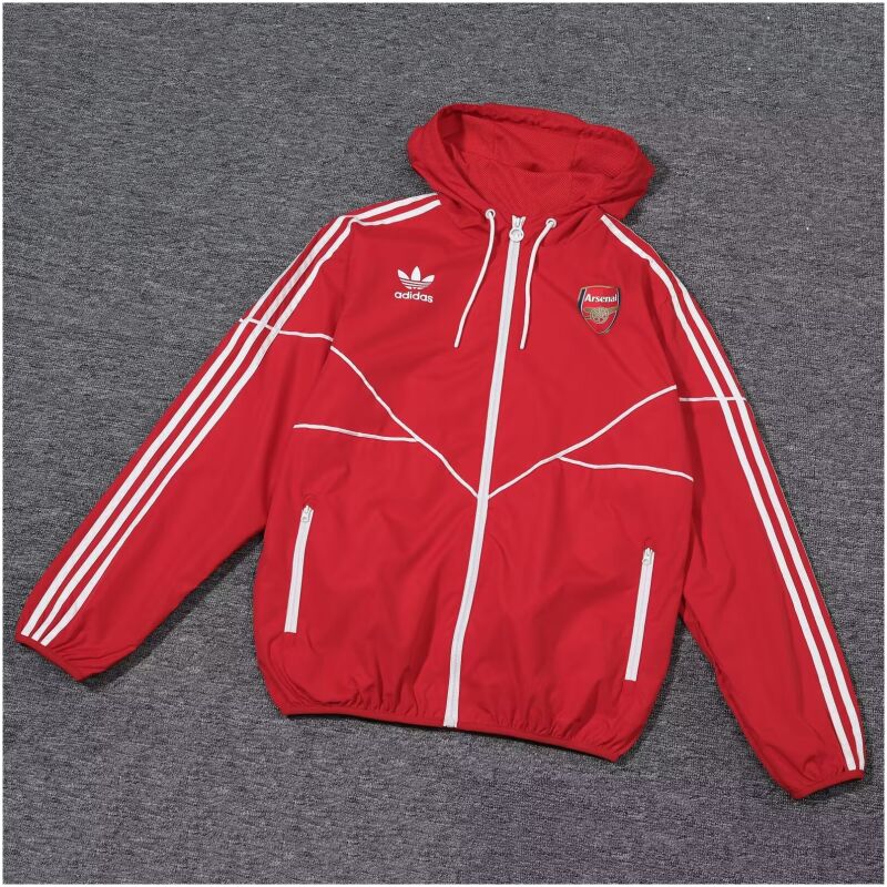 Mens Arsenal All Weather Windrunner Jacket Red 2024/25
