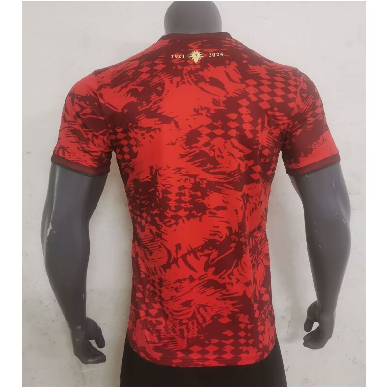 Herren Portugal Pre-Match Kurzes Training Rotes Trikot 2024